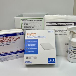 Collegen Matrix Wound Kit with Abs Silicone Dressing