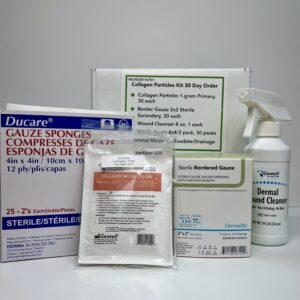 Collagen Particulates Kit with Border Gauze