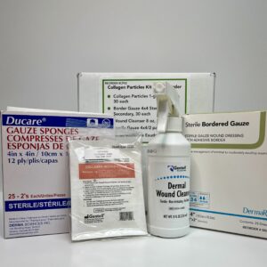 Collagen Particulates Kit with Border Gauze