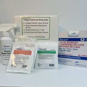 Collagen Particles Kit with Abs Silicone Dressing