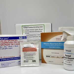 Collagen Particles Kit with Abs Silicone Dressing