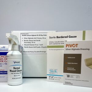Silver Calcium Alginate kit with border gauze